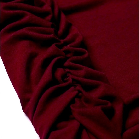 Women’s Maternity Ruffle Sleeve Shirred Knit Dress - Size XL - NWOT - Picture 4 of 5